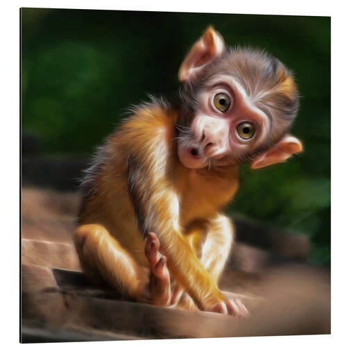 Quadro em alumínio Baby Monkey