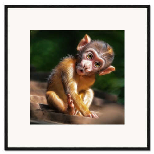Framed art print Baby Monkey
