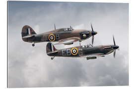 Gallery print BBMF SPit and Hurry