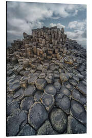 Aluminium print The land of hexagonal stones