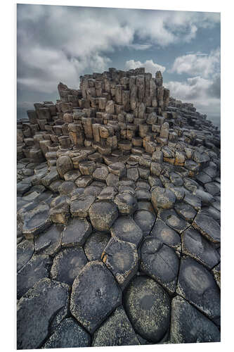 Foam board print The land of hexagonal stones