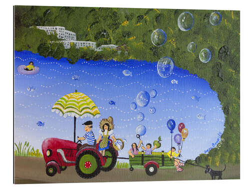 Quadro em plexi-alumínio Sunday by the Lake