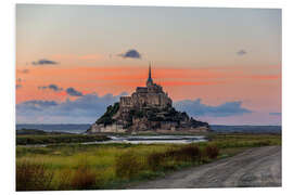 Foam board print Mont Saint-Michel