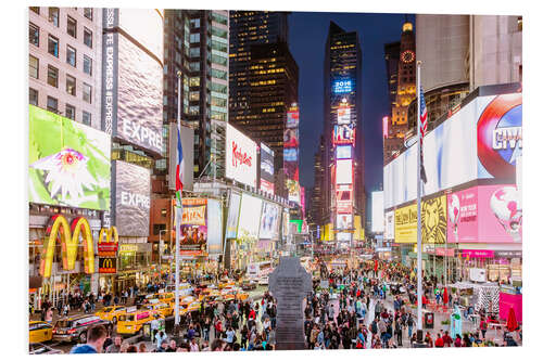 Tableau en PVC Times Square illuminé, New York City