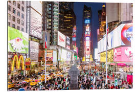 Gallery print Times Square illuminated, New York City