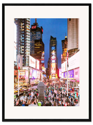 Kehystetty taidepainatus Times Square at night, New York City
