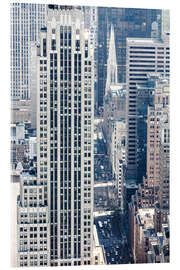 Acrylic print Elevated view of 5th avenue, Manhattan, New York city, USA