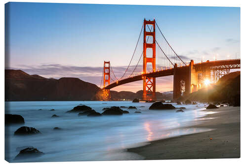 Tableau sur toile Pont mystique du Golden Gate