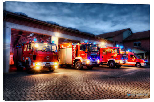 Canvas-taulu Fire trucks