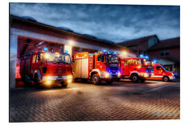 Magnettafel Feuerwehrfahrzeuge