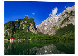 Aluminium print Königssee mit St Bartholomä