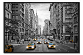 Gerahmter Kunstdruck NYC 5th Avenue Verkehr I