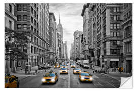 Selvklæbende plakat NYC 5th Avenue Traffic I