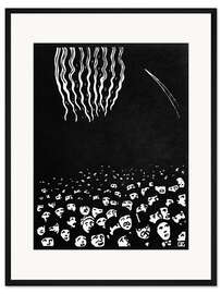 Gerahmter Kunstdruck Le feu d'artifice