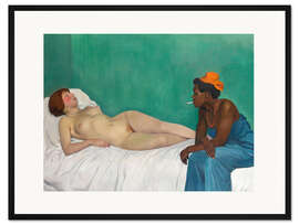 Gerahmter Kunstdruck La blanche et la noire