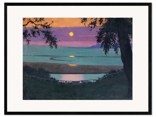 Stampa artistica con cornice Tramonto a Grasse