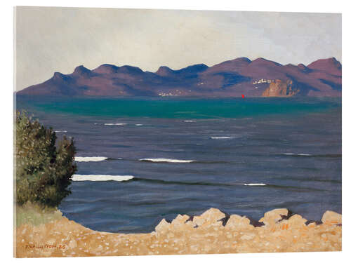 Acrylglas print L'Estérel et la baie de Cannes