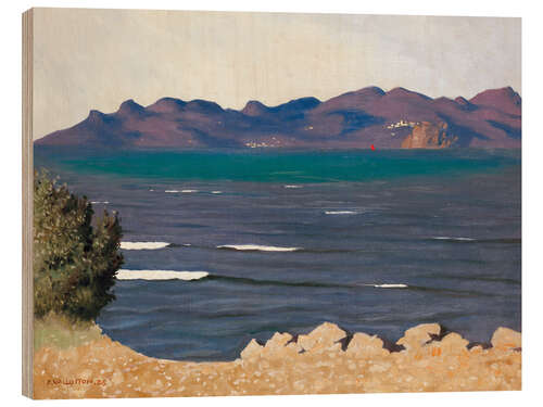 Trätavla L'Estérel et la baie de Cannes