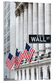 Tableau en plexi-alu Wall Street, New York Stock Exchange I