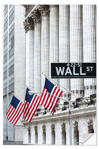 Vinilo para la pared Wall Street, Bolsa de Nueva York I