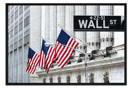 Gerahmter Kunstdruck Wall Street, New York Stock Exchange II
