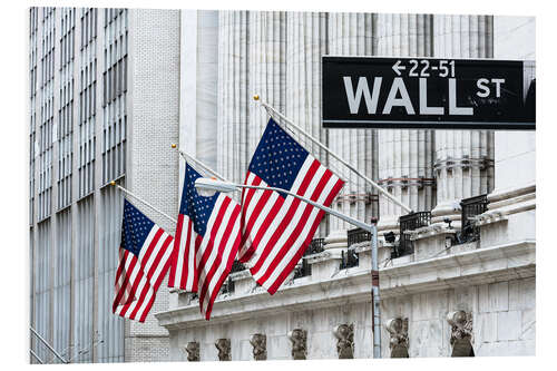 Hartschaumbild Wall Street, New York Stock Exchange II