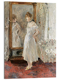 Tableau en plexi-alu Jeune Femme au miroir