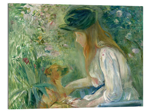 Gallery Print Mädchen mit Hund