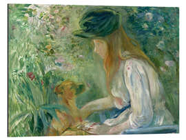 Magnettafel Mädchen mit Hund