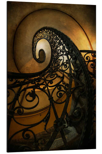 Aluminiumsbilde Old Spiral Staircase II