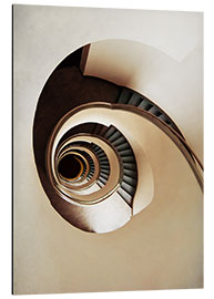 Aluminiumsbilde Beige Modern spiral staircase