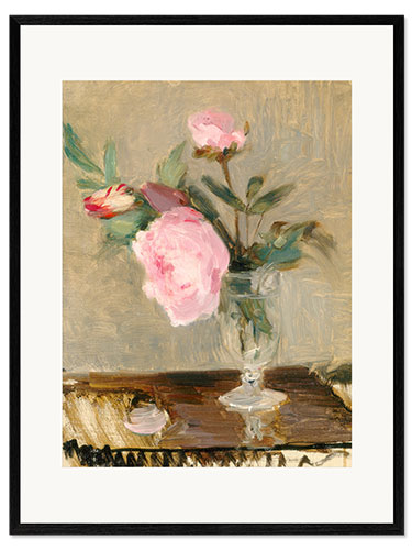 Framed art print Peonies