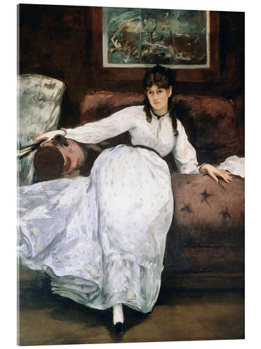 Acrylic print The rest or Portrait of Berthe Morisot