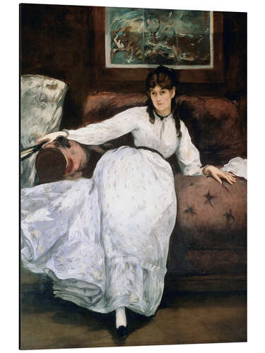 Print på aluminium The rest or Portrait of Berthe Morisot