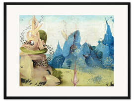 Gerahmter Kunstdruck Der Garten der Lüste - Das Paradies (Detail) II