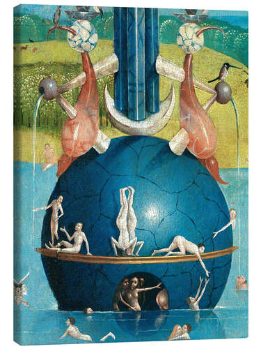 Canvas print The Garden of Earthly Delights - Mankind Before the Flood (detail) VI
