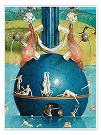 Stampa  Trittico del Giardino delle delizie - L&#039;umanità prima del diluvio (dettaglio) VI - Hieronymus Bosch