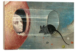 Quadro de madeira O Jardim das Delícias Terrenas - Terra após o dilúvio (detalhe) VIII - Hieronymus Bosch