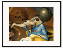 Gerahmter Kunstdruck Der Garten der Lüste - Die Hölle (Detail)