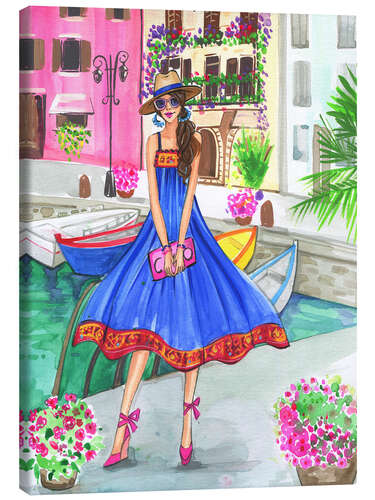 Canvas print Gondolas in the summer