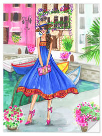 Wandsticker Gondeln im Sommer