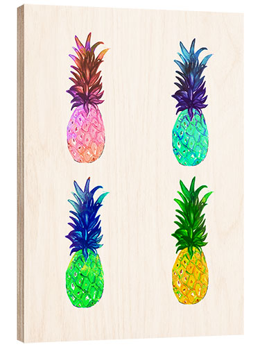 Tableau en bois Ananas