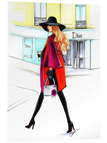 Acrylglas print Paris shopping