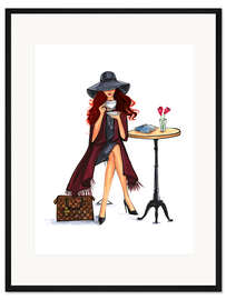 Gerahmter Kunstdruck Im Café II