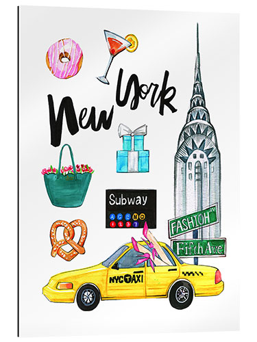 Quadro em plexi-alumínio New York Sightseeing