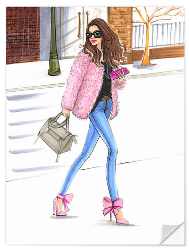 Wandsticker Pink fashionistas