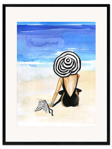 Kunsttryk i ramme Beach time