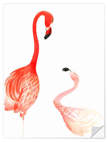 Wall sticker Flamingo Love