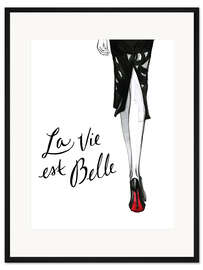 Gerahmter Kunstdruck Das Leben ist schön
