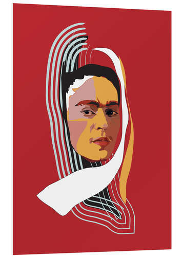 PVC-taulu Frida Kahlo Abstract